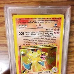 Charizard 4/130 BASE 2 Graded Pokemon Card - PSA 8 - NM MT - Swirl - Image 5