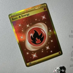 Pokemon TCG Obsidian Flames Secret Rare Holo Card Basic Fire Energy 230/197 - Image 2