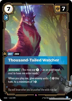 Thousand-Tailed Watcher [OGN - 116/298] - LP [Foil] TCG Riftbound - Image 1