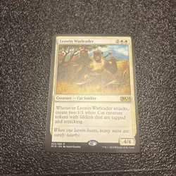 MTG NM: Leonin Warleader - Core Set 2019 (M19), Regular, English - Image 1