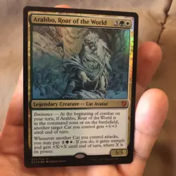 Arahbo, Roar of the World - Foil - Commander 2017 - Magic the Gathering - MTG - Image 1
