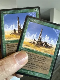MTG - 2X Crumble - Antiquities - MP - $1 Shipping - Image 1