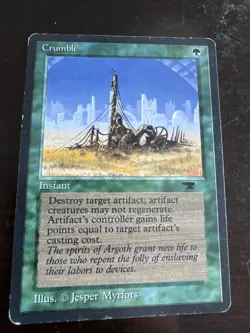 MTG - 2X Crumble - Antiquities - MP - $1 Shipping - Image 2