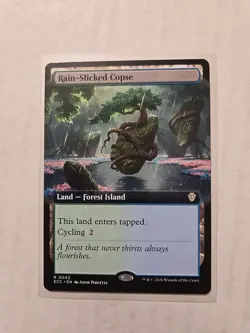 Rain-Slicked Copse - Commander: Lorwyn Eclipsed - NM - Rare - Land - Image 1