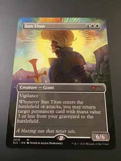MTG Secret Lair #2010 Borderless Sun Titan NM - Image 1