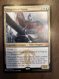 MTG Dragonlord Ojutai : MTG / Streets of New Capenna Commander #219 / NM - Image 1