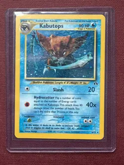 Kabutops - 6/75 - Pokemon Neo Discovery Unlimited Holo Rare Card NM/LP - Image 2