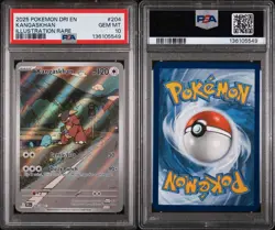 2025 POKEMON DRI EN-DESTINED RIVALS ILLUSTRATION RARE #204 KANGASKHAN PSA 10 - Image 3