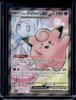 2025 Pokemon Journey Together Lillie's Clefairy ex Ultra Rare #173/159 - Image 1