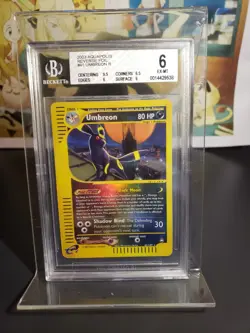 Pokemon Card BGS 6 Umbreon 41/147 Aquapolis ENG Holo Reverse - Image 1