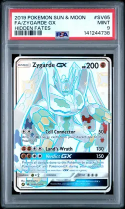 PSA 9 ZYGARDE GX SV65 HIDDEN FATES SUN & MOON SHINY VAULT POKEMON MINT - Image 1