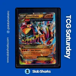 2015 POKEMON XY PRIMAL CLASH #86/160 PRIMAL GROUDON EX ULTRA RARE - Image 1