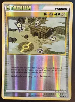 Ruins Of Alph 76/90 Undaunted Reverse Holo Pokemon TCG MP - Image 1