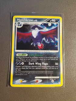 Honchkrow Holo SWIRL 10/123 Pokemon TCG Mysterious Treasures LP Canadian Seller! - Image 1