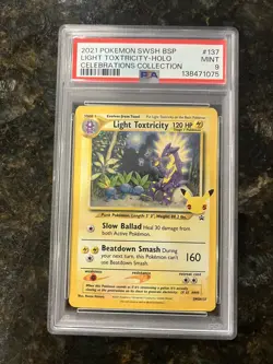 Pokemon Sword & Shield Celebrations Promo Light Toxtricity SWSH137 PSA 9 - Image 1
