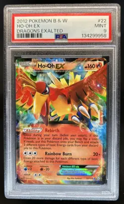 2012 Pokemon Black & White Dragons Exalted Ho-Oh #22 PSA 9 - Image 1