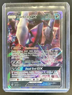 2017 Pokemon SM Burning Shadows Darkrai GX Holo Rare #88/147 - Image 1