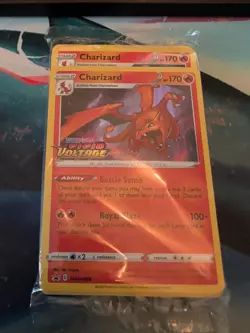 Pokemon Charizard Vivid Voltage Prerelease Promo SEALED Pack SWSH066 - Image 1