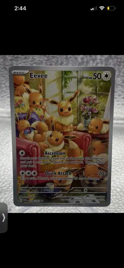 Eevee 188/167 Illustration Rare Twilight Masquerade Pokemon NM - Image 1