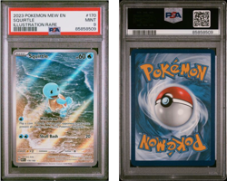 2023 POKEMON MEW EN-151 170 SQUIRTLE ILLUSTRATION RARE PSA: MINT 9 - Image 2