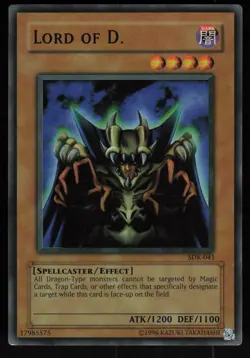 Lord of D. SDK-041 Super Rare Light Fade Yu-Gi-Oh - Image 1