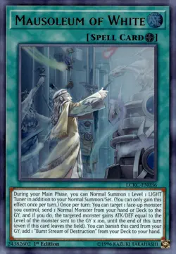 Yu-Gi-Oh! Mausoleum of White 1st Ed. LCKC-EN036 Ultra Rare NM/LP x1 - Image 1