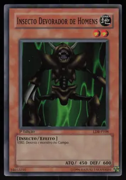 Man-Eater Bug LOB-108 Super Rare 1st Edition PORTUGUESE Yu-Gi-Oh - Image 1