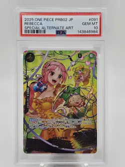 2025 One Piece JP PRB02 Rebecca SP PSA 10 - Image 1