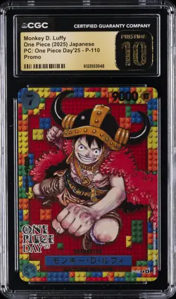 2025 ONE PIECE JPN PC: ONE PIECE DAY '25 - PROMO MONKEY D. LUFFY CGC 10 PRISTINE - Image 1