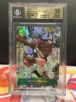 2025 One Piece Legacy of The Master OP12118 Jewelry Bonney Manga BGS 10 PRISTINE - Image 2