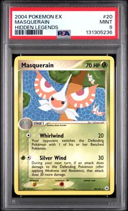 2004 POKEMON EX HIDDEN LEGENDS #20 MASQUERAIN PSA 9 - Image 1