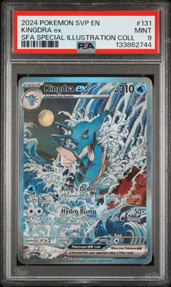 2024 POKEMON SVP PROMO SPECIAL ILLUSTRATION COLLECTION #131 KINGDRA EX PSA 9 - Image 1