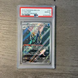 2025 Pokemon Mega Evolutions Clawitzer Illustration Rare PSA 10 - Image 1