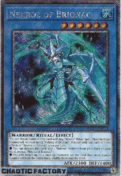 YUGIOH RA03-EN260 Nekroz Of Brionac Platinum Secret Rare 1st Edition NM - Image 1