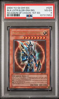 2004 YU-GI-OH! 1ST EDITION BLACK LUSTER SOLDIER - ENVOY OF THE BEGINNING PSA 4 - Image 1
