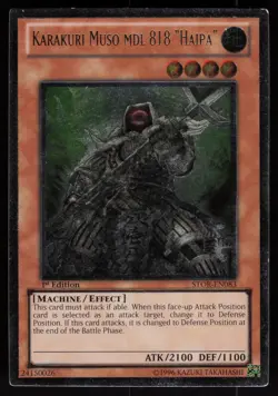 Karakuri Muso mdl 818 "Haipa" STOR-EN083 Ultimate Rare 1st Edition Yu-Gi-Oh - Image 1
