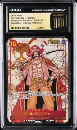 2024 ONE PIECE JPN EMPERORS IN THE NEW WORLD SR AA GOL D. ROGER CGC 10 PRISTINE - Image 1