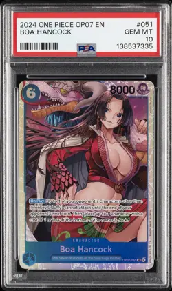 2024 ONE PIECE OP07-500 YEARS IN THE FUTURE #051 BOA HANCOCK PSA 10 - Image 1