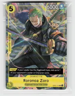 One Piece Promotion Cards #OP07-113 Roronoa Zoro (Illustration Box Vol.3) - Image 1