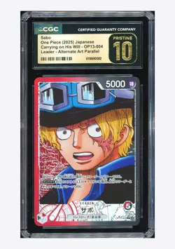 One Piece CGC 10 PRISTINE Sabo L Alternate Art 2025 OP13-004 OP13 Japanese - Image 1
