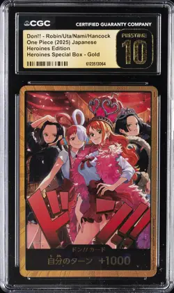 2025 ONE PIECE JPN HEROINES EDITION DON!! ROBIN/UTA/NAMI/HANCOCK CGC 10 PRISTINE - Image 1