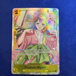 Kouzuki Hiyori OP06-106 Wings of the Captain Foil Super Rare SR - Image 1
