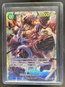 2025 One Piece A Fist of Divine Speed Monkey.D.Luffy Secret Rare #OP11-118 - Image 1