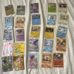 Pokemon card lot rare cards and old cards (Charizard is slightly damaged) - Image 1