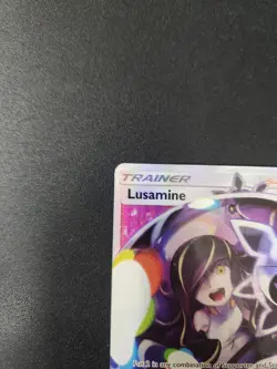 Lusamine (Full Art) Trainer Pokemon Card NEAR MINT 153/156 Sm-Ultra Prism Holo - Image 3