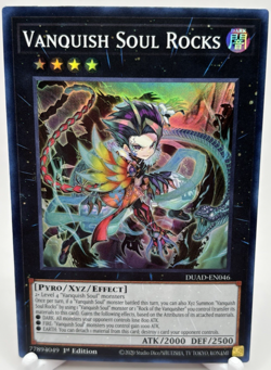 Vanquish Soul Rocks DUAD-EN046 Super Rare 1st Edition YuGiOh Card NM - Image 1