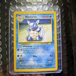 Pokemon Wartortle Card Unlimited Regular Base Set 042/102 - Image 1