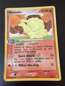 Pokemon Ninetales 22/101 EX Hidden Legends Reverse Holo Rare 70 HP 2004 Card - Image 1