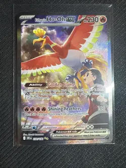 Ethan's Ho-Oh ex Full Art Special Illustration Rare Holo Card 230/182 Sv10 - Image 3