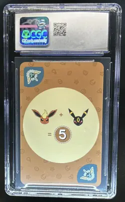 2019 Pokemon Korean Playing Cards Vaporeon Point Salad Eevee Edition CGC 10 - Image 2